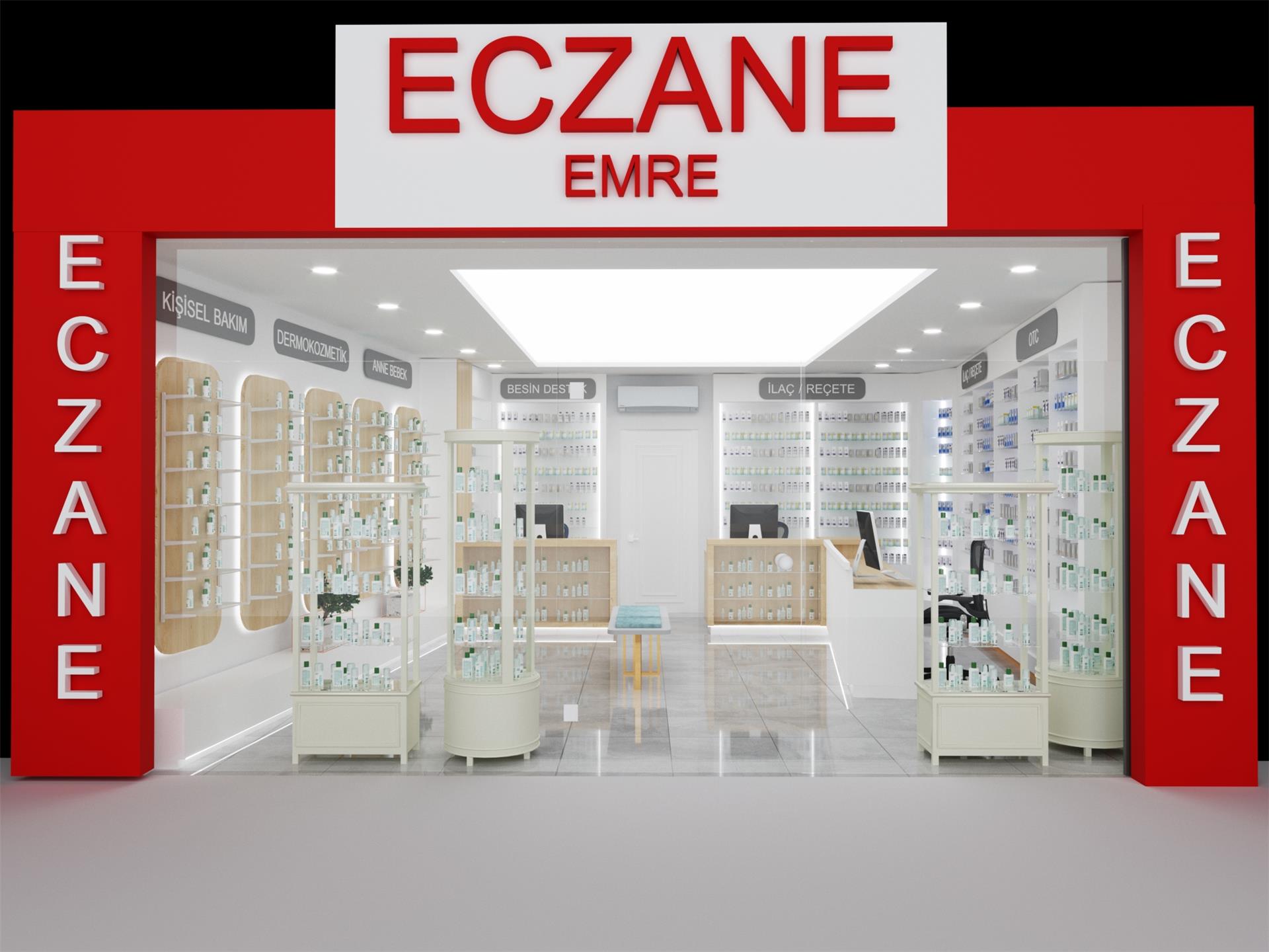 Eczane İç Mekan Tasarımı